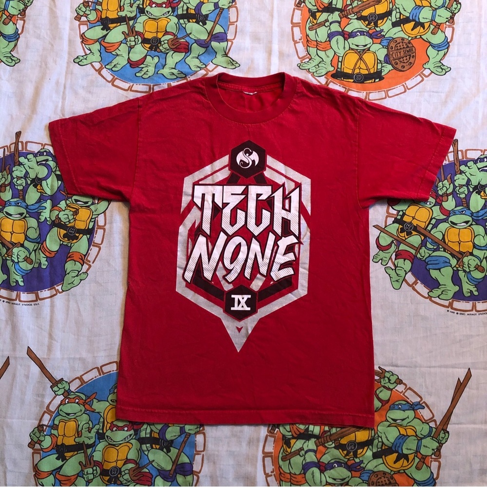 Vintage Alstyle Activewear TECH N9NE Strange Music T Shirt Mens Medium